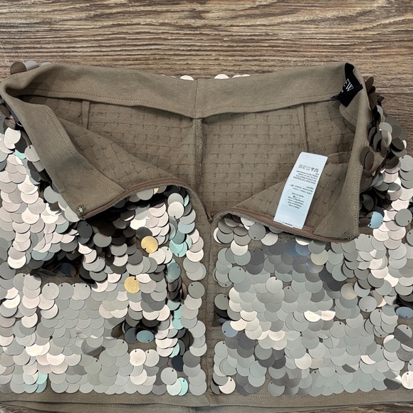 J. Crew Collection Statement Bronze Sequin Mini Skirt 100% Cotton NWOT Size XXS - Picture 6 of 6